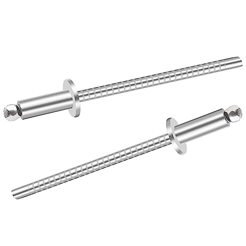100pcs 1/8 x 3/8 inch 304 Stainless Steel Pop Rivets, 3.2 x 10mm Blind Rivets for DIY/Automotive Repairs/Furniture - size: 1/8" x 3/8", style: 304 Stainless Steel