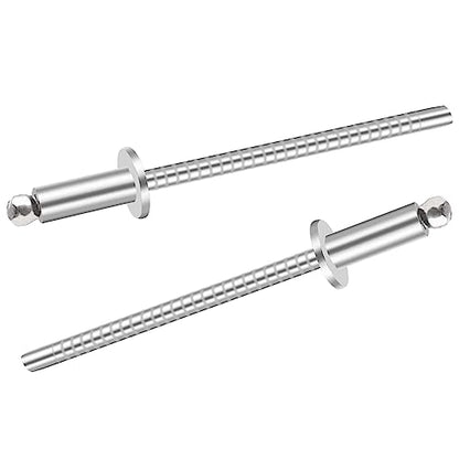 100pcs 1/8 x 3/8 inch 304 Stainless Steel Pop Rivets, 3.2 x 10mm Blind Rivets for DIY/Automotive Repairs/Furniture - size: 1/8" x 3/8", style: 304 Stainless Steel