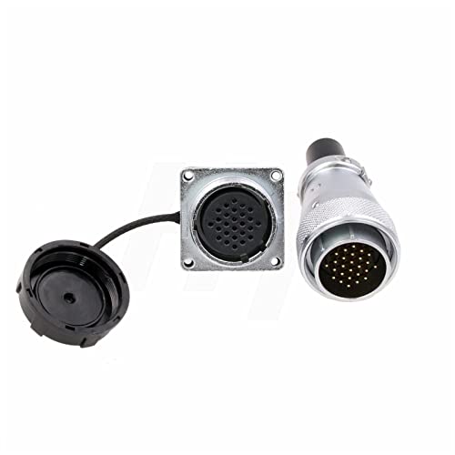 WS28 26 Pin 5A Male Plug Female Socket Metal Aviation Circular Power Electrical Connector Solder Outdoor Automotive Solar 18awg Cable - size: 26 pin 5A