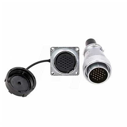 WS28 26 Pin 5A Male Plug Female Socket Metal Aviation Circular Power Electrical Connector Solder Outdoor Automotive Solar 18awg Cable - size: 26 pin 5A