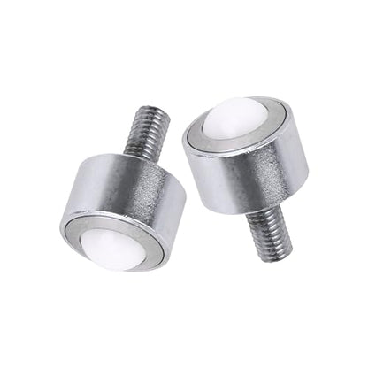 4 Pcs Transfer Bearing Flange Mounted Nylon Roller 0.59 Inch 99lbs Load Capacity