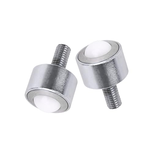 4 Pcs Transfer Bearing Flange Mounted Nylon Roller 0.59 Inch 99lbs Load Capacity