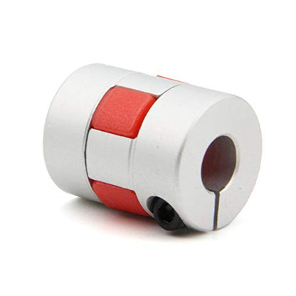 2PCS 8mm to 10mm Aluminium Plum Flexible Shaft Coupling Diameter20mm Length25mm 8x10mm Motor Connector Flexible Coupler for 3D Printer CNC Machine and Servo Stepped Motor（8x10mm） - size: D20 L25, style: 8x10mm