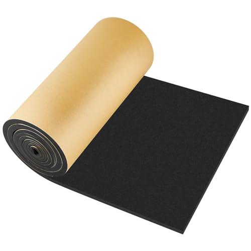 1 Pc 157 x 16 x 1/4 Inch Large Closed Cell Foam, Marine Foam Roll, Black - size: 157 x 16 x 1/4 Inch