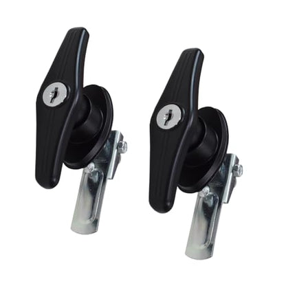 2pcs a Left and a Right T Type RV Door Lock, Industrial Cabinet Lock, Automotive Lock, Enclosure, File Cabinet Door Lock MS309