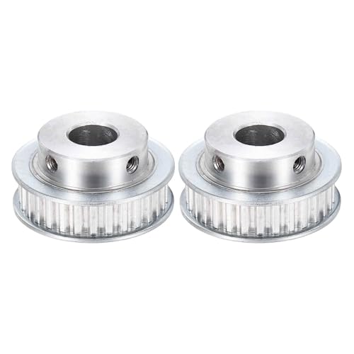 MECCANIXITY 2 Pcs Aluminium Timing Pulley, XL 30 Teeth 14mm Bore Synchronous Wheel Timing Belt Pulley 5.08mm Pitch 11mm Slot Width for Belt, CNC Machine, 3D Printer - size: 14x5.08x11mm