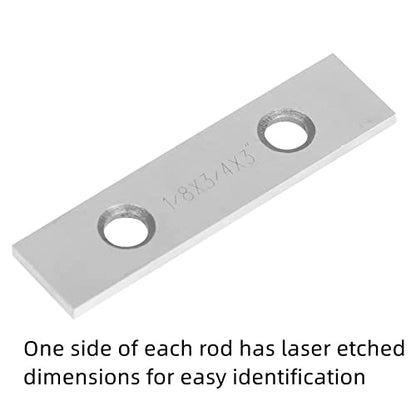 waltyotur 1/8 in Steel Parallel Set 1/8 x 3 in Accuracy 0.0002 in 10 Pairs - size: 3 in