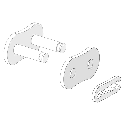uxcell 6Pcs #25 Chain Master Connector Link Roller 1/4" Pitch Stainless Steel Standard Connecting Split Links for 04C Chain - size: 1/4-inch