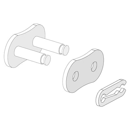 uxcell 6Pcs #25 Chain Master Connector Link Roller 1/4" Pitch Stainless Steel Standard Connecting Split Links for 04C Chain - size: 1/4-inch