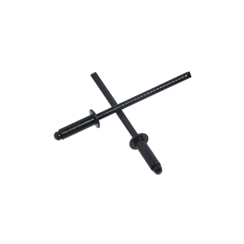 Antrader 1/8" x 3/8" Stainless Steel Blind Pop Rivets,Flange Rivets,100Pcs - color: All Black, size: 1/8" x 3/8"