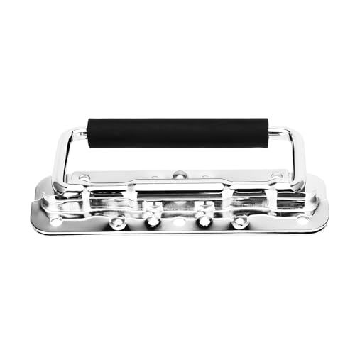 PINGEUI 15 Pack Spring Loaded Handles, 5.5x1.5 Inch Silver Chest Handle