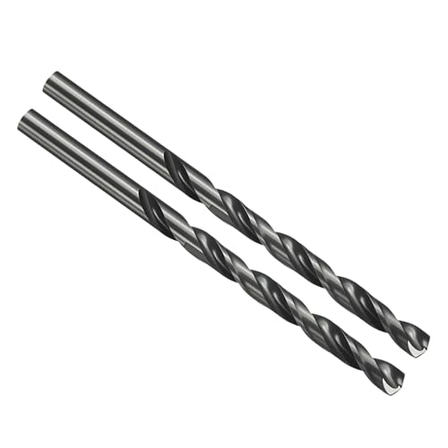 PATIKIL Letter A Drill Bit M35 5% Cobalt HSS Nitriding Black 2Pcs - size: A
