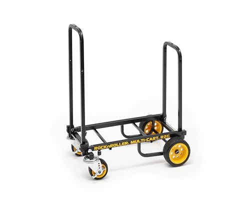 Rock-N-Roller R2G (Micro Ground Glider) 8-in-1 Folding Multi-Cart/Hand Truck/Dolly/Platform Cart/26" to 39" Telescoping Frame/350 lbs. Load Capacity, Black - style: Ground Glider