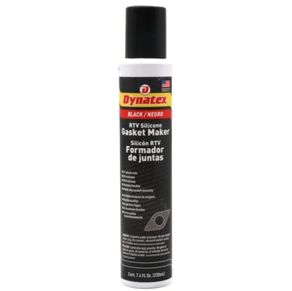 Dynatex Black RTV Silicone Gasket Maker 7.4oz Automatic Can (1 Pack) - size: 8 Ounces