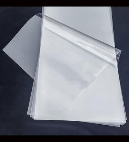 Transparent Blank Mylar Stencil Sheets for Cutting, 12" x 16" 6 mil/0.15mm Thick 12 Sheets .Gift, Acetate Template Material, Craft Plastic Sheets (12×16” /6 mil)