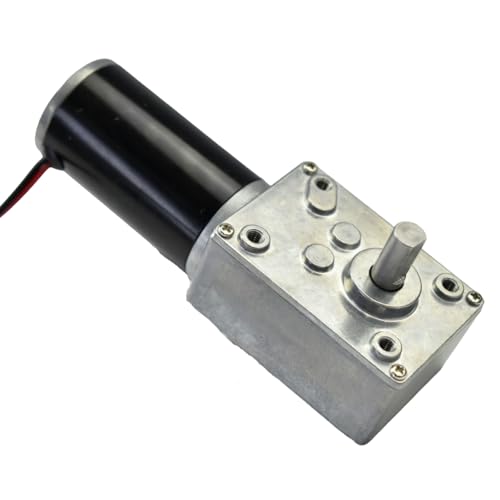 CHANCS DC 12V 5RPM Reversible Turbo Worm Motor Gearbox Motor for Window Opener,Mechanical Equipment - size: 5RPM