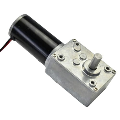CHANCS 12V 8mm Shaft 7RPM Turbine Worm Motor Metal Gear Reversible Geared Motor for Paper Towel,Dispensers Shredders - size: 7RPM