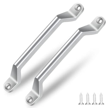 ESUDNT RV Grab Door Handle, Heavy Duty 304 Stainless Steel Metal for Camper, Trailer, Cargo Trailer, Motor Home, Boat, Automotive, Cart (2 Pack, Come with Screws) - size: 2 Pack