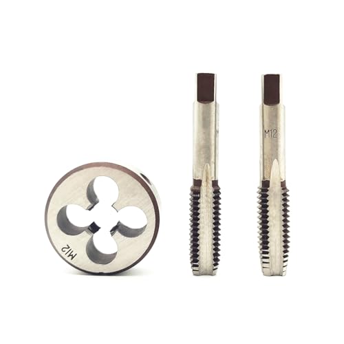 AtticZone M12 x 1.75 Metric Hand Thread Tap and Die Set, Right Hand - size: M12x1.75