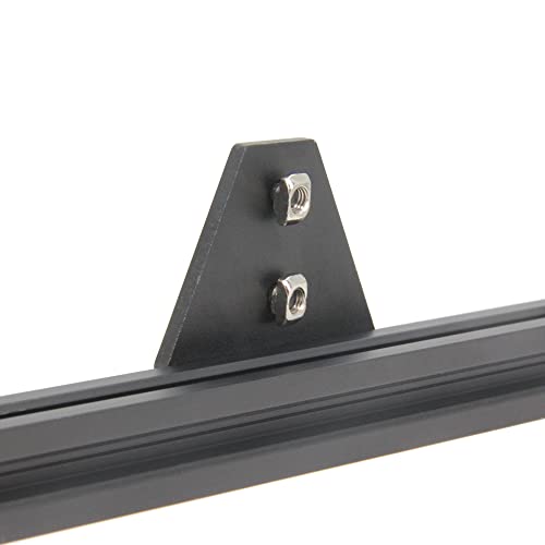 2020 Corner Bracket Plate T Shape 5 Hole 90 Degree Outside Joining Plate with M5x8mm Screws and T-Nuts for 20 x 20mm Series Aluminum Extrusion Profile,8pcs/Pack (Black-2020 T Shape) - style: Black-2020 T Shape