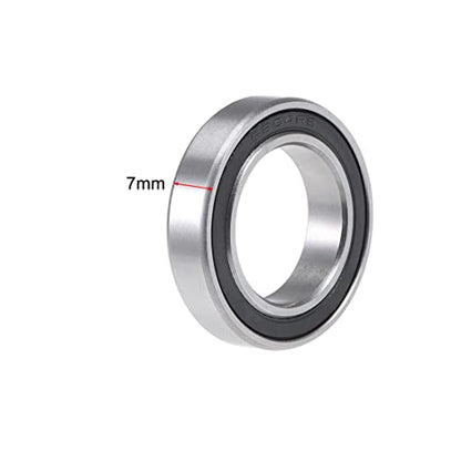 uxcell 6804-2RS Deep Groove Ball Bearing 20x32x7mm Chrome Steel Z2 2pcs - size: 20x32x7mm