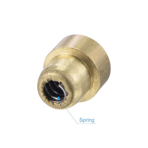 uxcell Brass Push Button Flange Grease Oil Cup 3mm Ball Oiler for Lubrication System 12Pcs - size: 3mm