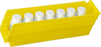 Akro-Mils 30110 Heavy Duty Plastic Shelf Bins, 12"x 3"x 4", Yellow, 24-Pack - color: Yellow