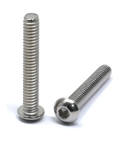 iexcell 25 Pcs 1/4-20 x 1-5/8" Stainless Steel 304 Hex Socket Button Head Cap Screws Bolts Kit - size: 1/4-20 x 1-5/8"