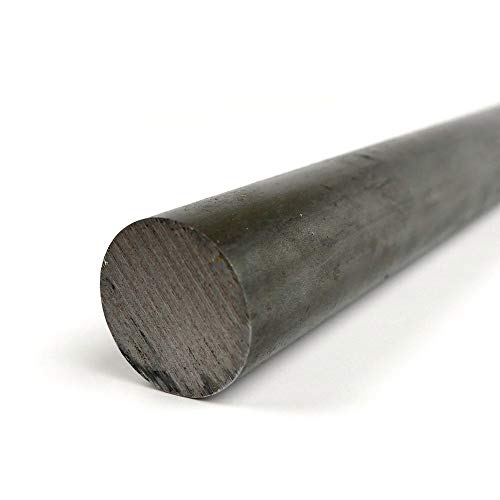 12L14 Carbon Steel Round Bar, Unpolished (Mill) Finish, Cold Drawn, 0.4375" Diameter, 12" Length, OnlineMetals