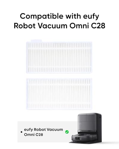 eufy Replacement Washable Filter for C28, 2-Pack