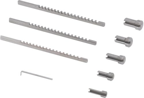 CME 9 Piece Keyway Broach Set, for 1/16" to 1/8" Keyway Widths and 1/4" to 1/2" Hole Diameters, Machine Keyway Widths for Gears, Pulleys, and Bushings - size: 13pc Set