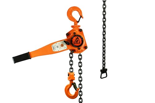 GORILA Manual Lever Hoist 360° | Manual Ratchet Chain Puller Hoist | 6610lbs - 10ft (3t - 3m) | Safety Factor 4:1 | Since 1989 - size: 6610lbs - 10ft / 3t - 3m