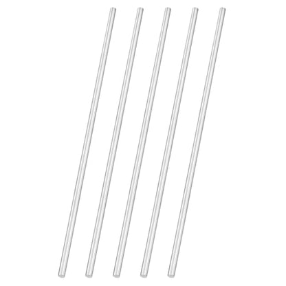 uxcell 5pcs 304 Stainless Steel Round Rods, 3/16" Dia x 8" Length Stainless Steel Metal Solid Shaft Rod Bar for Industry Use Metal Working Hobbies DIY Craft, Silver - size: 3/16" Dia x 8" Length
