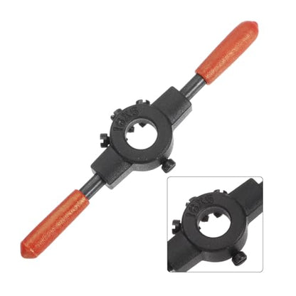 uxcell Die Stock Handle Wrench, for Metric M1-M3 (Metric) / 1/16"-3/32" (UNC/UNF) / 16mm OD Round Dies, 16mm x 5mm Threading Die Holder with Plastic Handle - size: M1-M3