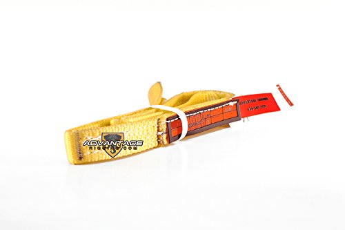Advantage Rigging - Nylon Lifting Sling - Twisted Eye and Eye - 1" x 3' - 2 Ply