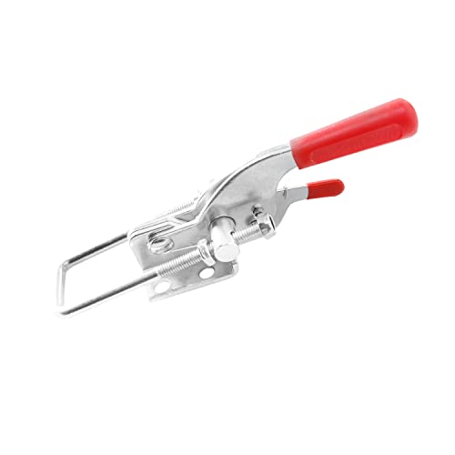 1Set Adjustable Latch U Bolt Self-lock Toggle Latch 770lbs 304 stainless steel for Suitable for Toolbox, Door, Box, Trunk, Tractor Cover, Smoke Cover, Woodworking Fixture and Quick Release Pull Lock. - color: 1pack, size: 431 medium self-locking (304 stai