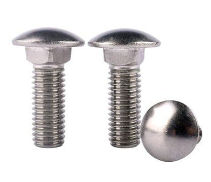 3/8-16 x 1-1/4" Carriage Bolts Screws, Round Head Square Neck, 304 Stainless Steel 18-8, UNC Coarse Fully Thread, Quantity 8Pcs - size: 3/8-16 x 1-1/4" (8 Pcs)