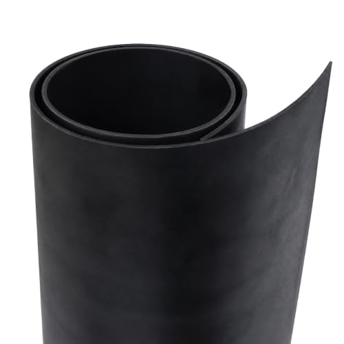 Nitrile Commercial Grade Rubber Sheet, Black, 60A, 0.093" x 24" x 36" - size: 24 x 36 x 0.093 in.