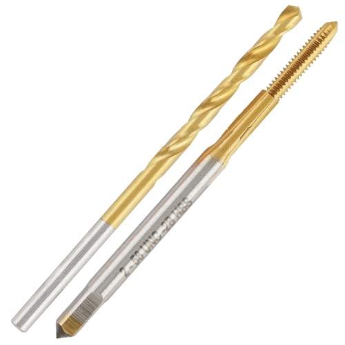 2-56 Ti-Coated Tap and #51 Drill Bit Set - size: SAE #2-56 Tap & #51 Drill