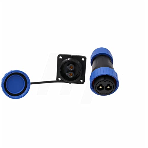 TY28 2 Pin 45A Aviation Waterproof Power Connector Male Female Cable Plug Socket Screw-Crimp Solder-Free Quick-Disconnect for Outdoor Solar Truck Device - color: Screw Mount, size: 2 Pin 45Amp