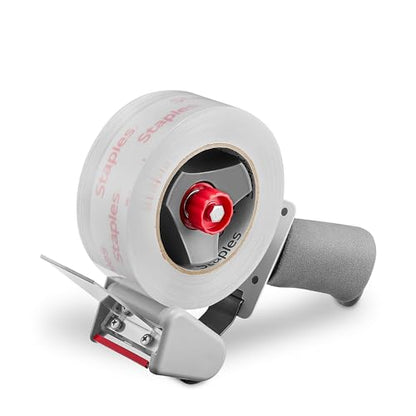 Staples Packing Tape Dispenser, Gray, Handheld, 3 Inch Wide - style: 1 Pack