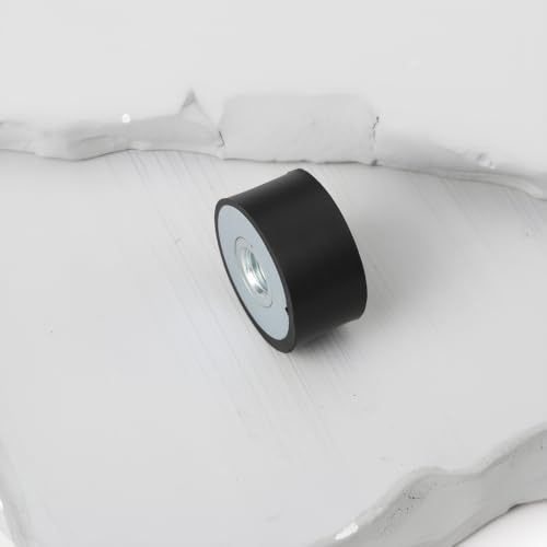 8pcs Rubber Vibration Isolator Mounts M6 x 20 x 10 mm Flat Base Feet Compatible with Machines