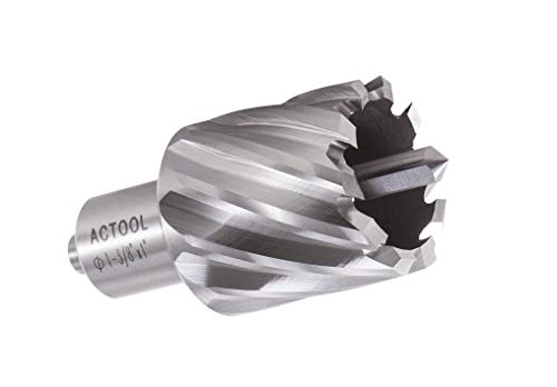 1-3/8" Diameter × 1" Depth of Cut HSS ANNULAR Cutter with 3/4'' Weldon Shank - size: 1-3/8'' x 1''