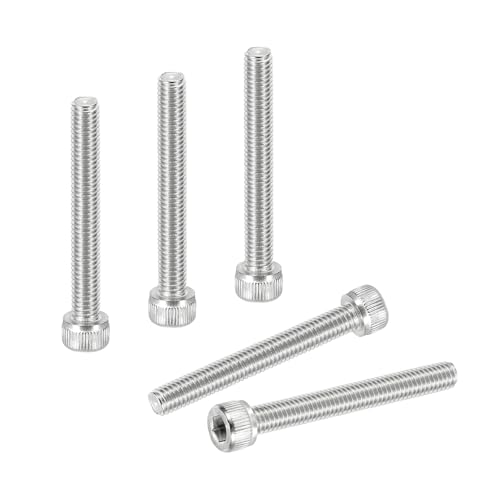 PATIKIL #10-32 x 1-1/2" Socket Head Cap Screws Bolts, 20Pcs 304 Stainless Steel Hex Head Metric Screws for Door Road Bicycle Mountain Bike Auto Ship Communication Equipment, Silver - size: 1-1/2 inch