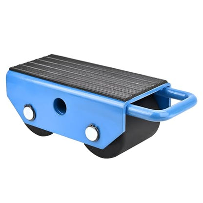Fixed Machinery Skates for Machine Moving 5500 lbs, 2 Nylon Rollers
