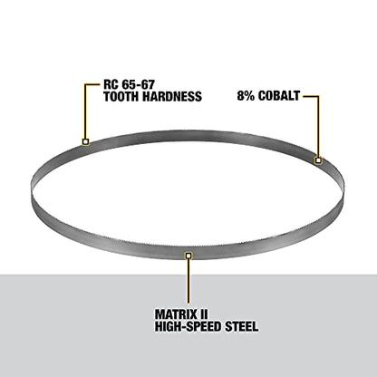 DEWALT Portable Band Saw Blade, 32-7/8-Inch, .020-Inch, 14/18 TPI, 3-Pack (DW3986C)