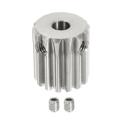 uxcell 1 Mod 14T Spur Gear 5mm Bore, 304 Stainless Steel Pinion Gear - size: 1 Mod 14T, 5mm