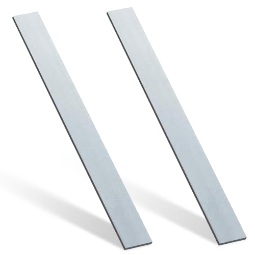 Yaocom 2 Pcs 304 Stainless Steel Flat Bar, 6" L,1-1/2" W,1/8" T - size: 6" L,1-1/2" W,1/8" T