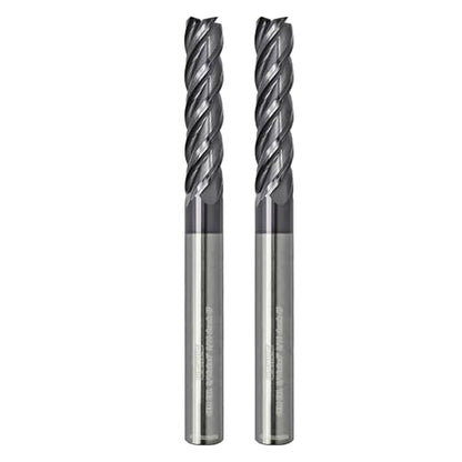 Tools Extra Long Carbide Square End Mill for Cutting Alloy Steels, Cast Iron, Hardened Steel - 4 Flute Milling Cutter 5/16 Shank (5/16-4" 2PCS) - size: EXL 5/16-4" 2PCS