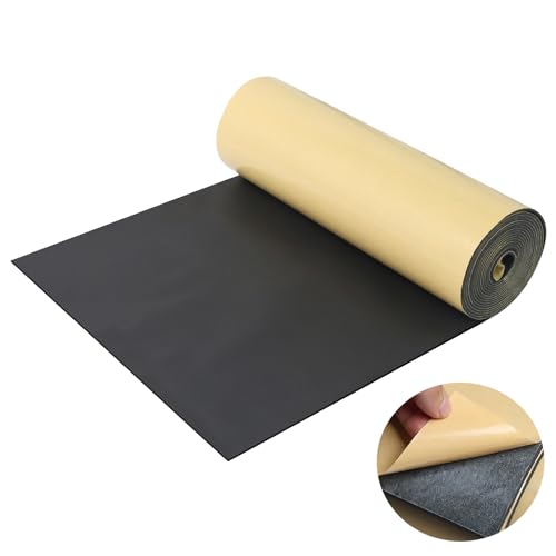 Eunice Sponge Neoprene Foam Sheet with Adhesive, 12 in x 118 in x 1/16 in - size: 12 in x 118 in x 1/16 in